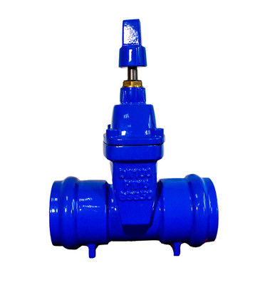 Socket End Non-Rising Stem Resilient Soft Seat Gate Valve met drukbepaling PN10/16